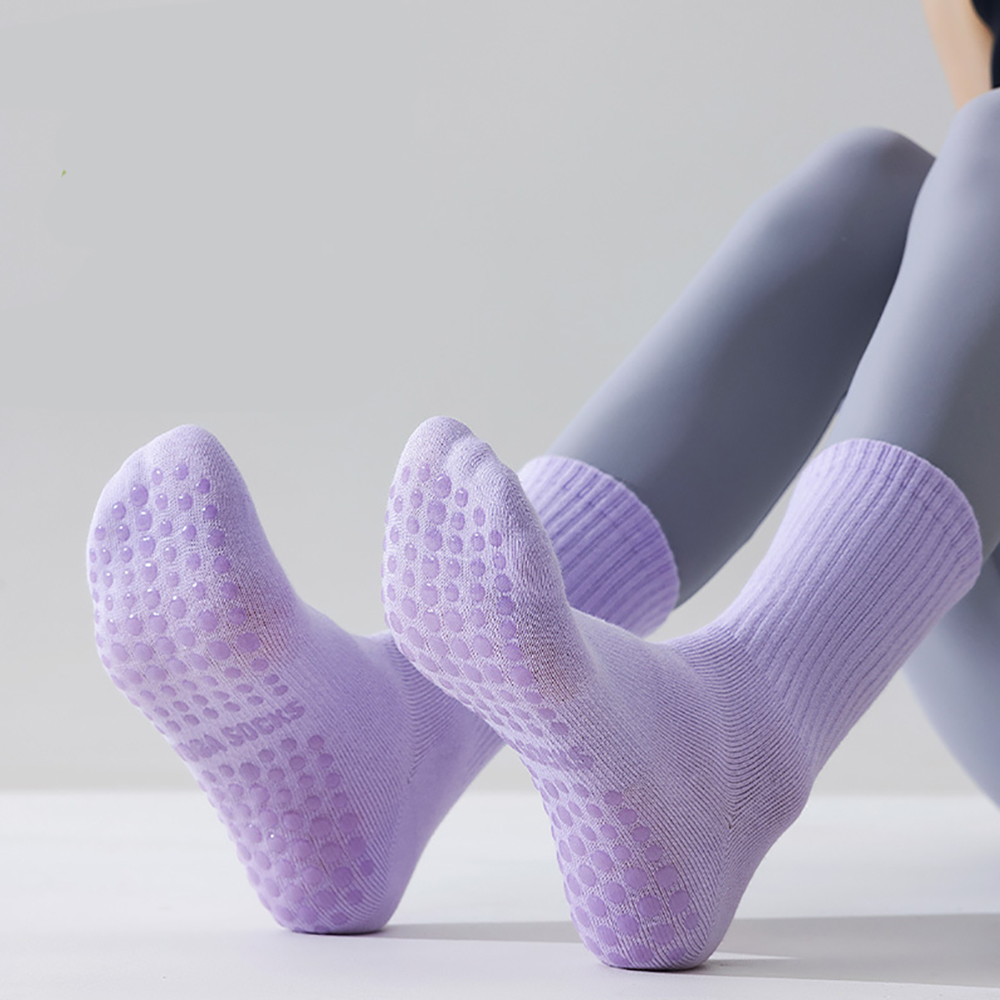Pilates & Yoga Vertebrasana - 高品質レディースヨガソックス カラフルトレンドスポーツソックス プロ仕様 通気性 滑り止め ピラティス
