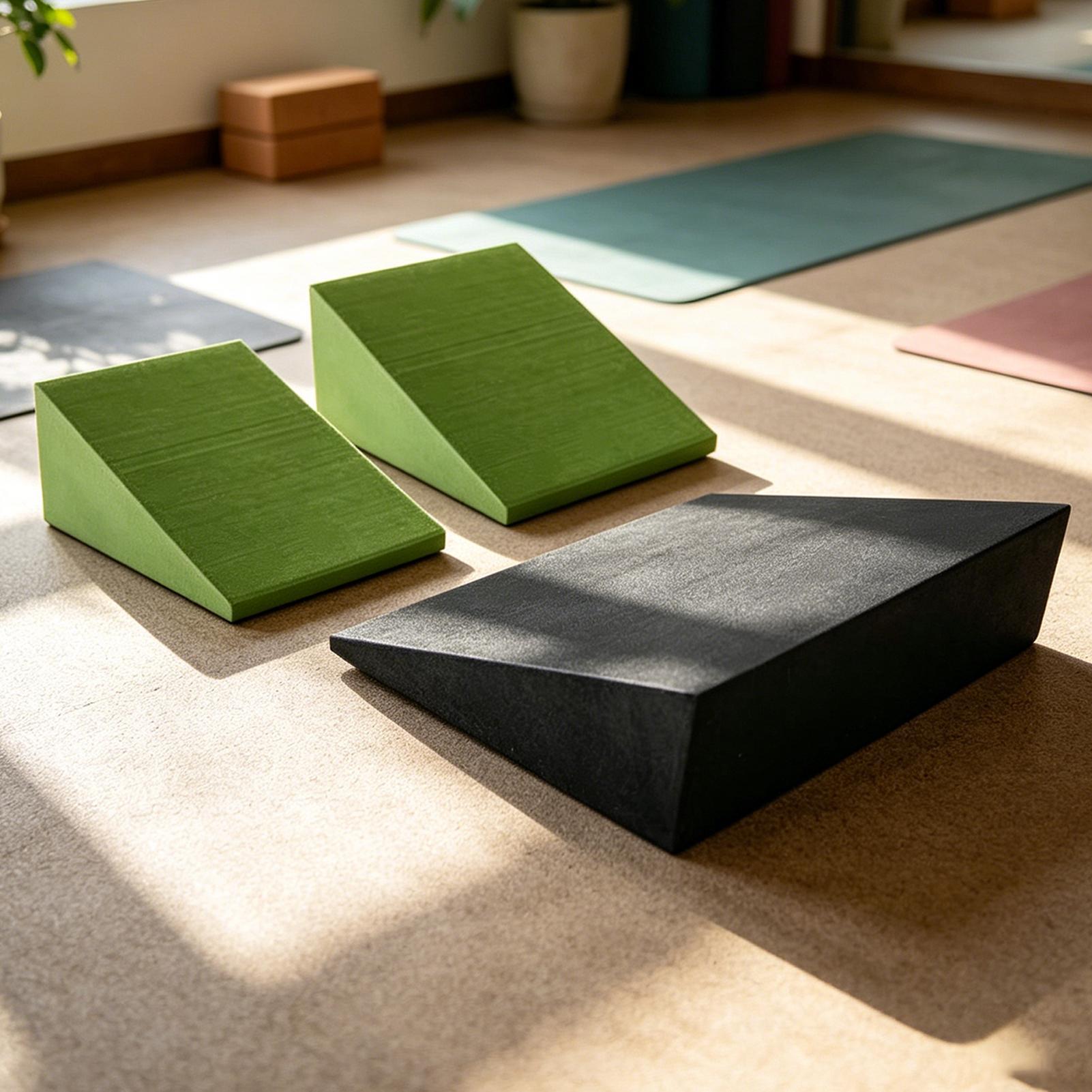 3 個ヨガウェッジブロック EVA フォームヨガウェッジスト - Pilates Yoga Block Exercises のレビューと価格