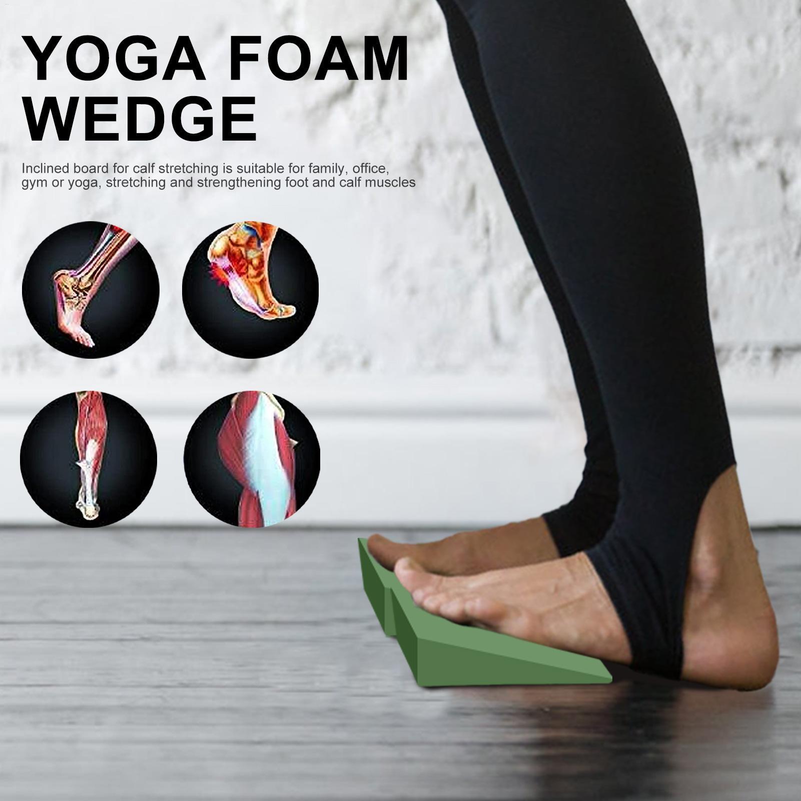 ヨガウェッジブロック EVAフォーム ヨガウェッジ ストレッ - Pilates Yoga Block Exercises のレビューと価格
