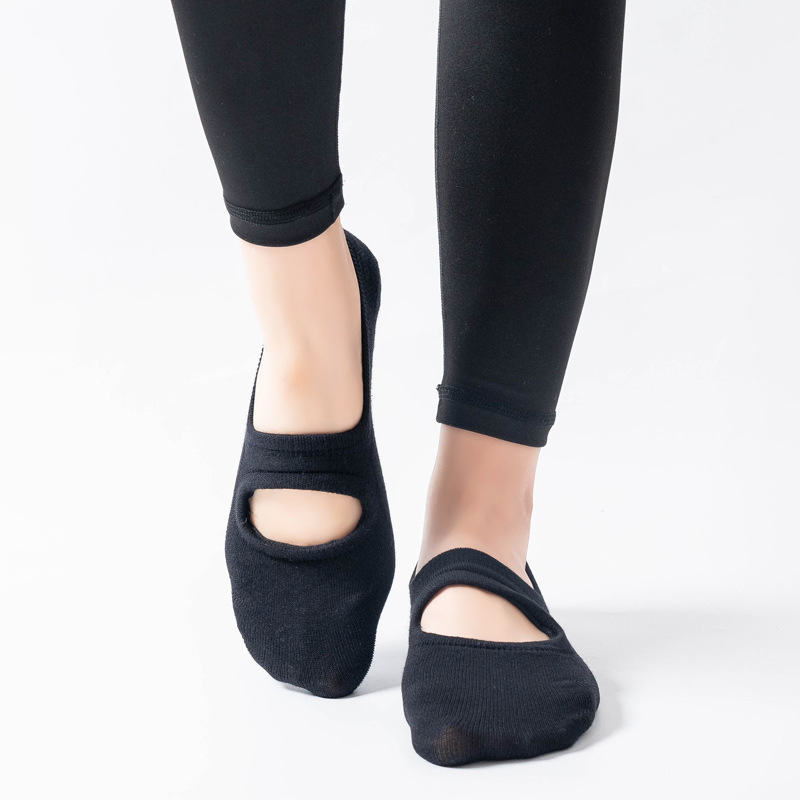 高品質の女性ヨガソックス滑り止め通気性バックレスピラティスソ - Pilates Yoga Grip Socks のレビューと価格