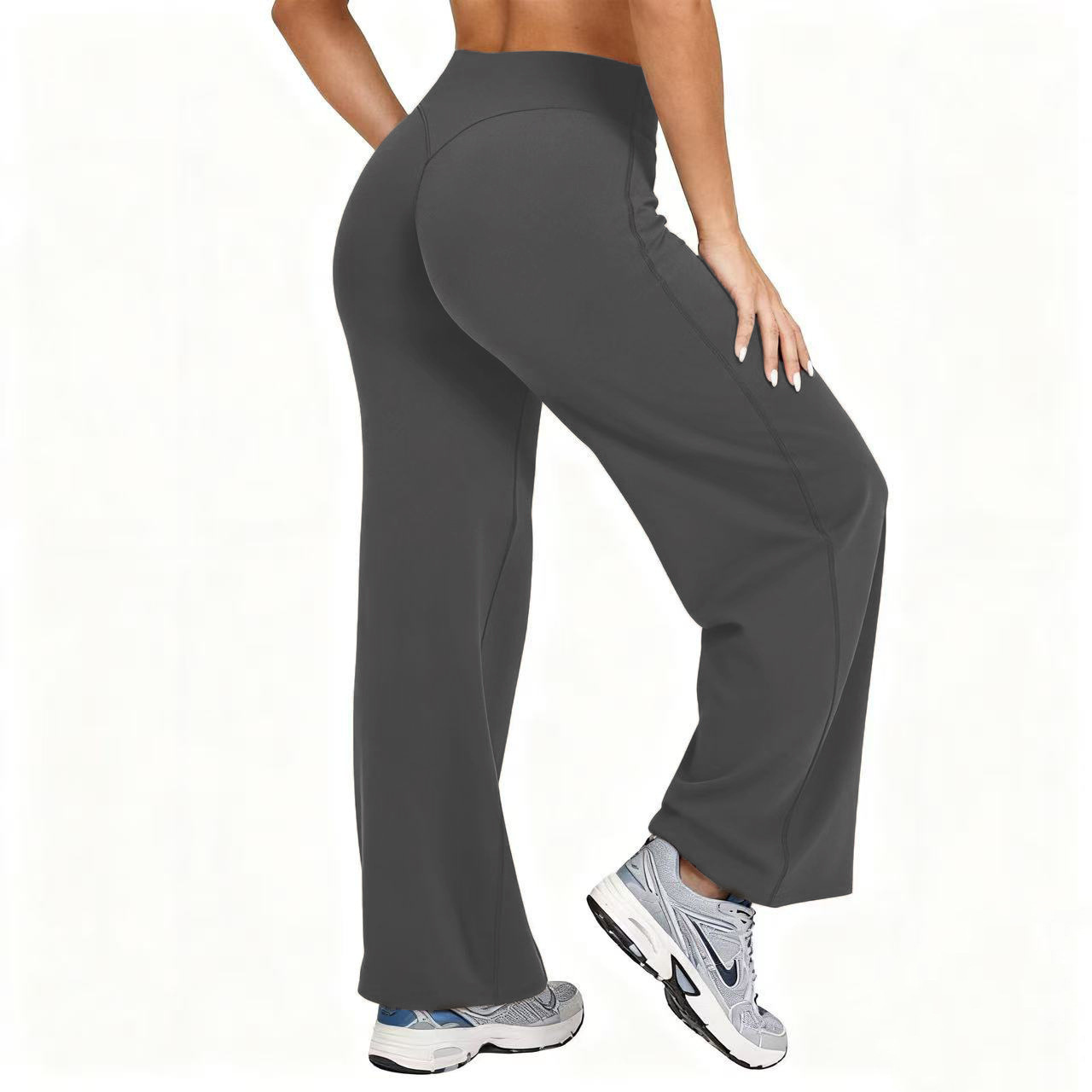 女性用プラスサイズヨガワイドレッグパンツ ハイウエストストレ - Pilates & Yoga Vertebrasana のレビューと価格