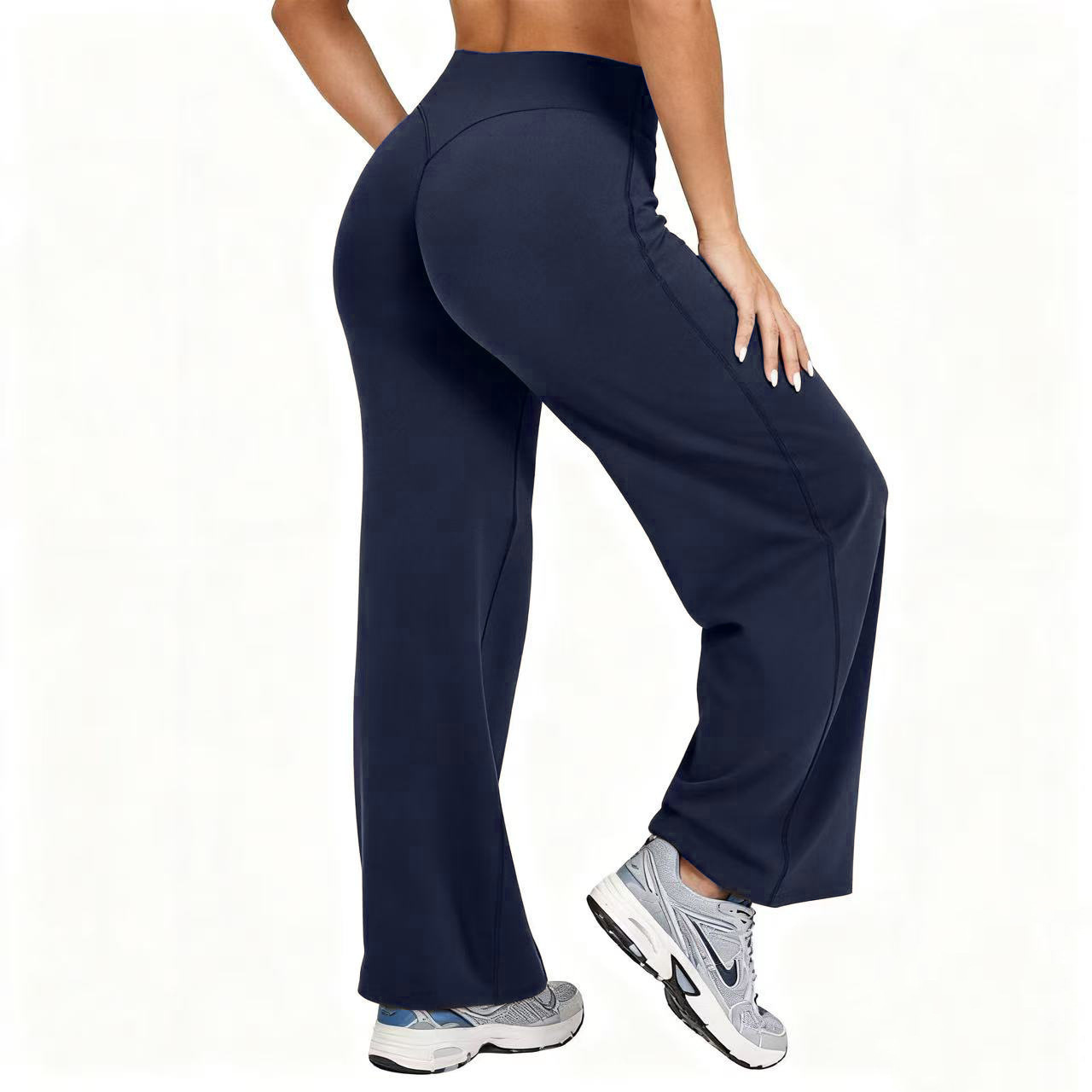 女性用プラスサイズヨガワイドレッグパンツ ハイウエストストレ - Pilates & Yoga Vertebrasana のレビューと価格