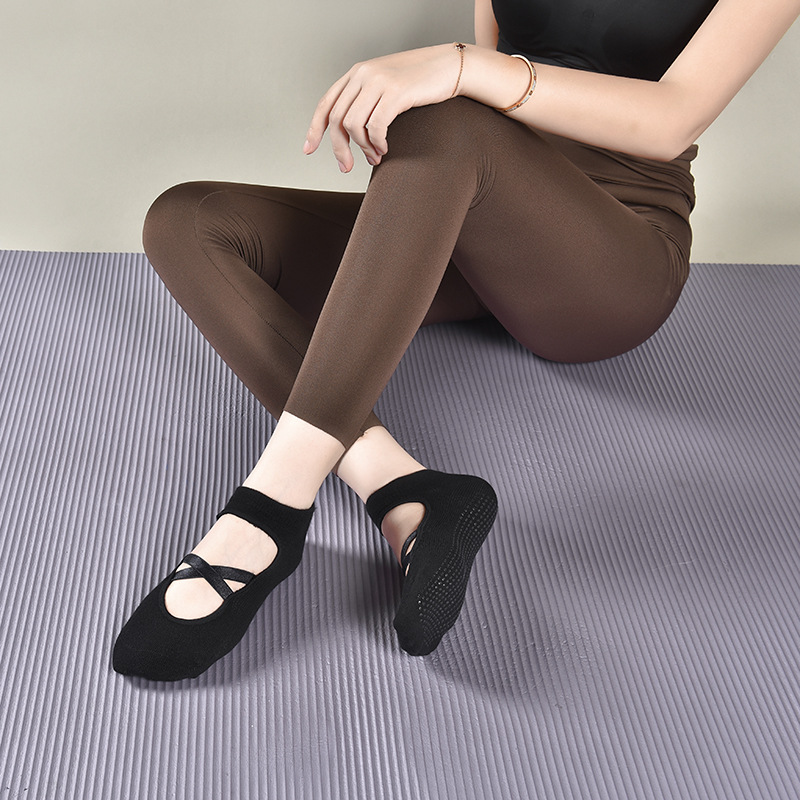 2 ペア通気性綿吸汗性ヨガソックスシリコーン滑り止めフロアソ - Medias Para Pilates Y Yoga のレビューと価格