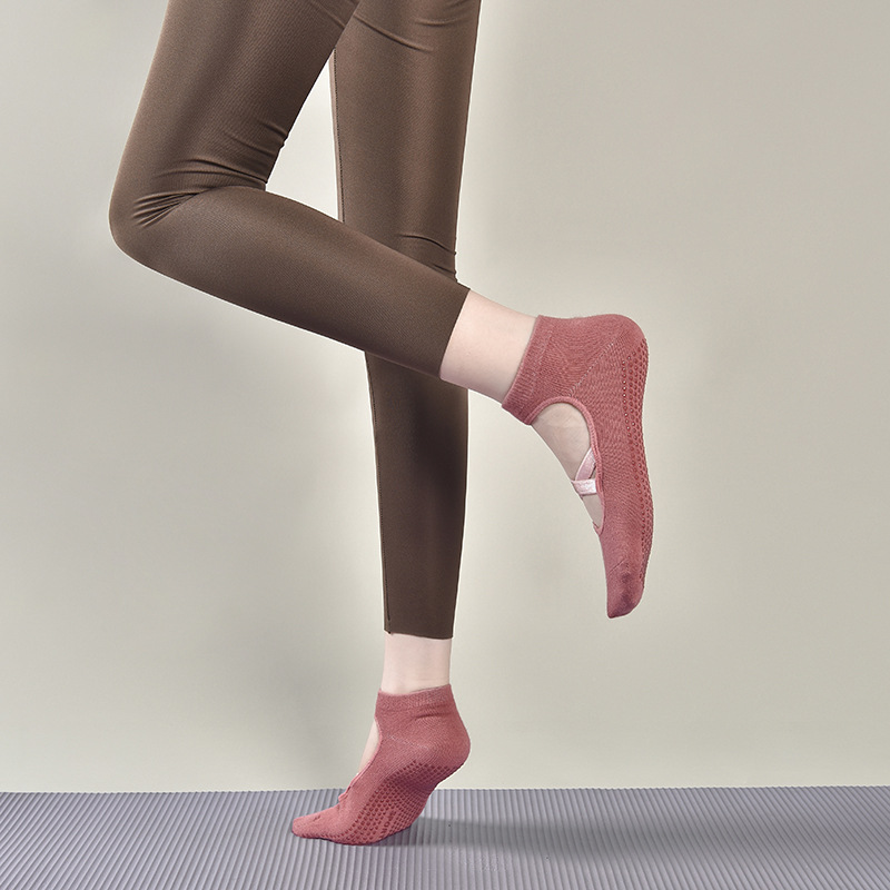 2 ペア通気性綿吸汗性ヨガソックスシリコーン滑り止めフロアソ - Medias Para Pilates Y Yoga のレビューと価格