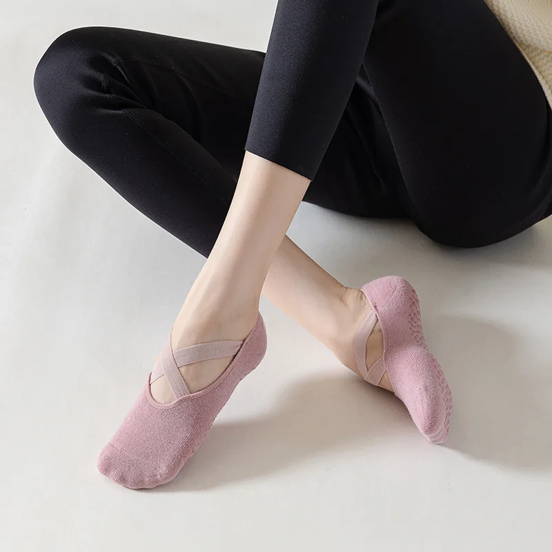 プロフェッショナル女性ヨガソックスシリコーン滑り止めバレエピ - Medias Para Pilates Y Yoga のレビューと価格