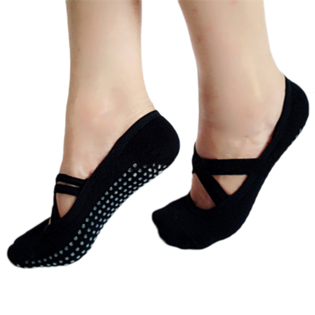 2足組ヨガソックス レディース コットン製 ノンスリップ ピ - Pilates Yoga Grip Socks のレビューと価格
