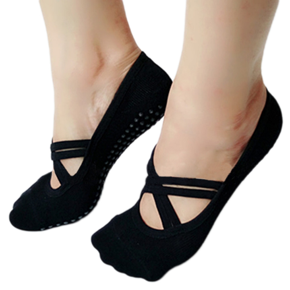 2足組ヨガソックス レディース コットン製 ノンスリップ ピ - Pilates Yoga Grip Socks のレビューと価格
