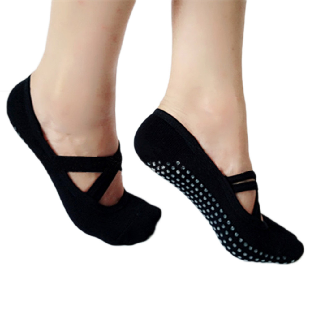 2足組ヨガソックス レディース コットン製 ノンスリップ ピ - Pilates Yoga Grip Socks のレビューと価格