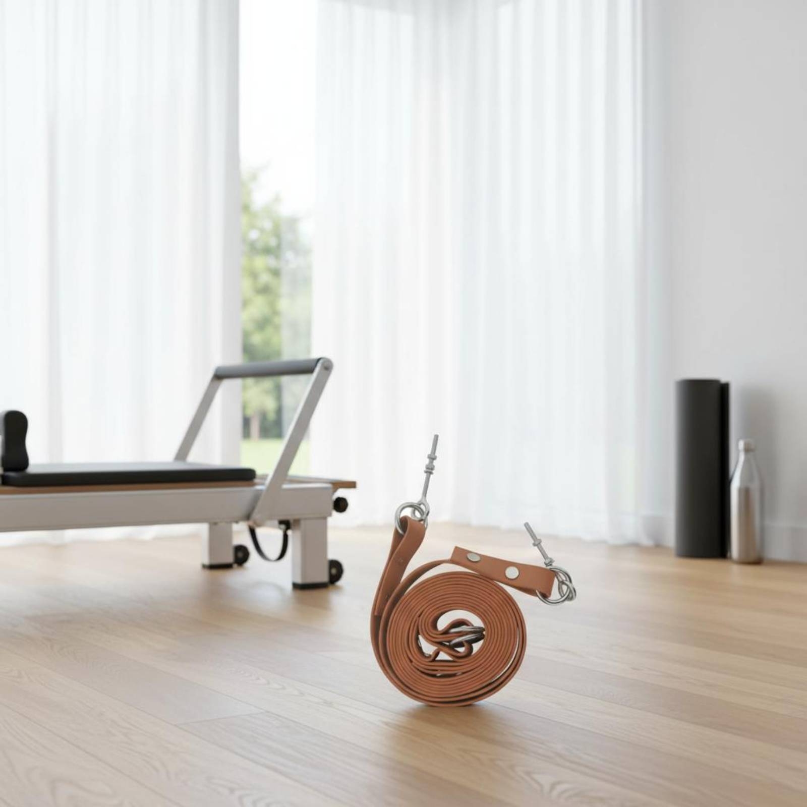 リフォーマー ダブルループストラップ 調節可能なピラティス  - Pilates & Yoga Vertebrasana のレビューと価格