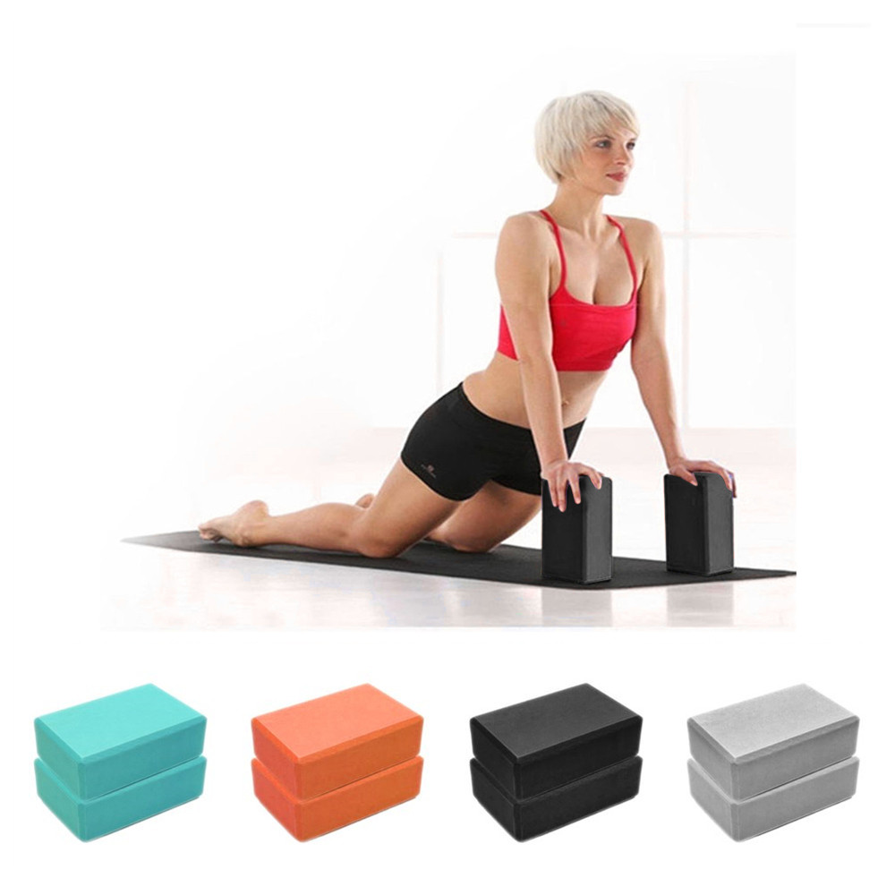 色付きEVAヨガブロックレンガノンスリップボディシェイピング - Pilates Yoga Block Exercises のレビューと価格